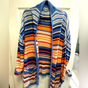 Natural Reflections women’s striped cardigan size XL